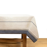 Eze Ivory & Blue Tablecloth